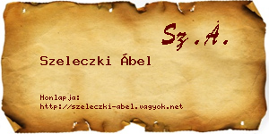 Szeleczki Ábel névjegykártya